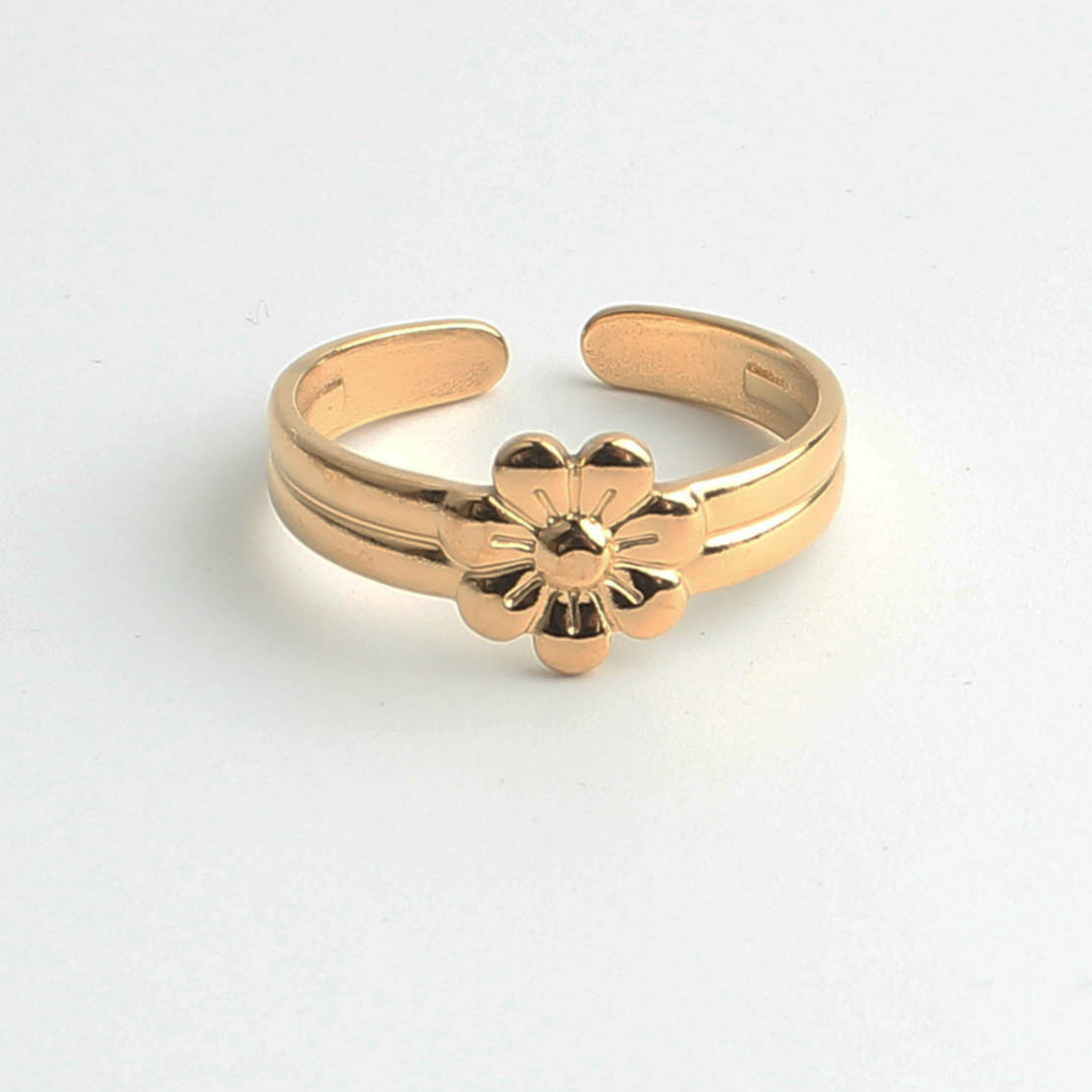 Blossom Flower - Ring - Edelstahl - verstellbar