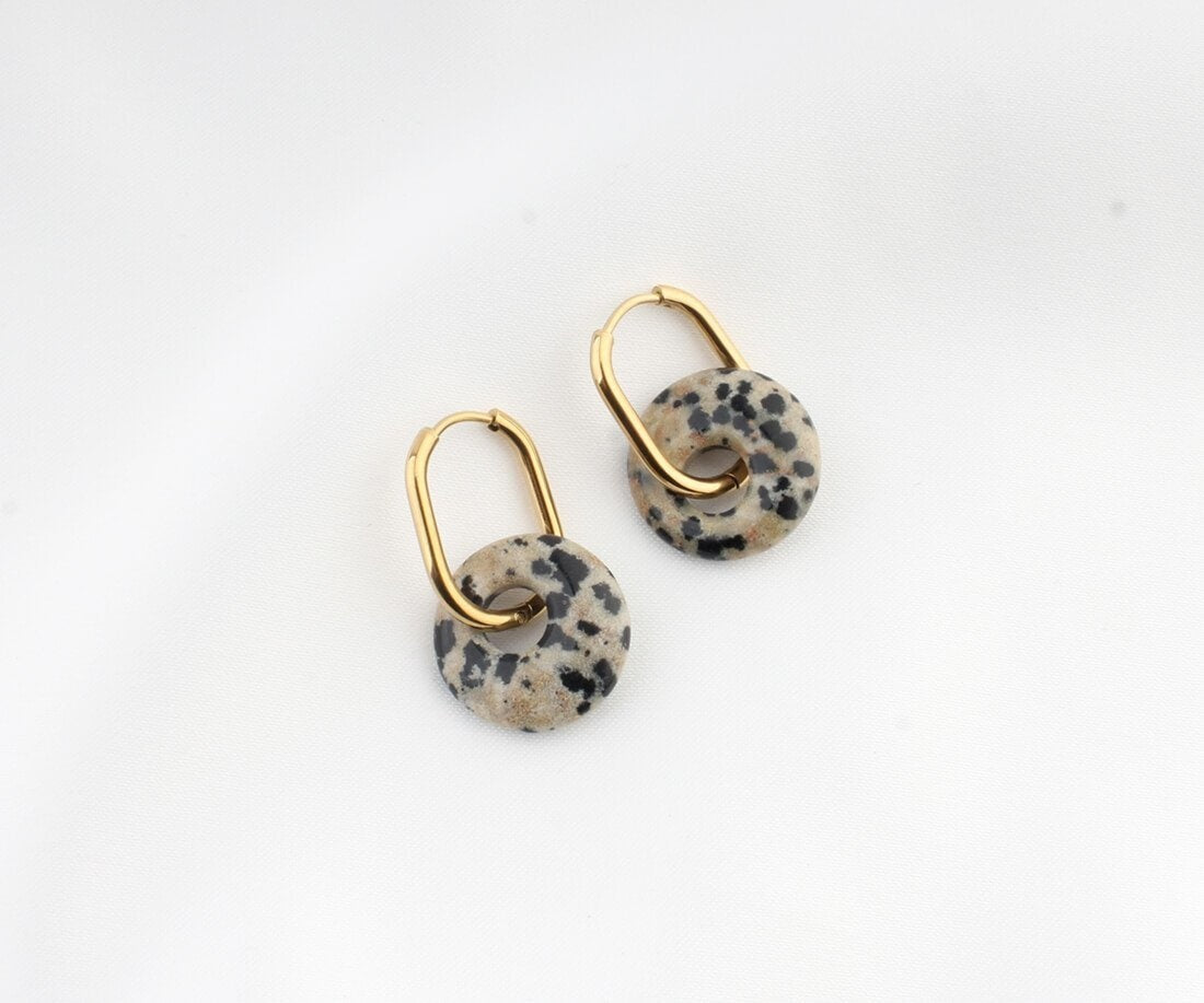 Tirza - Earrings - Natural Stone - Stainless Steel