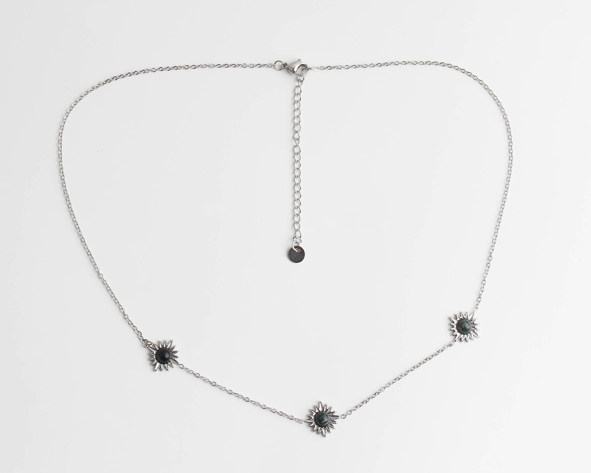 Louelle - Necklace - Natural Stone - Stainless Steel