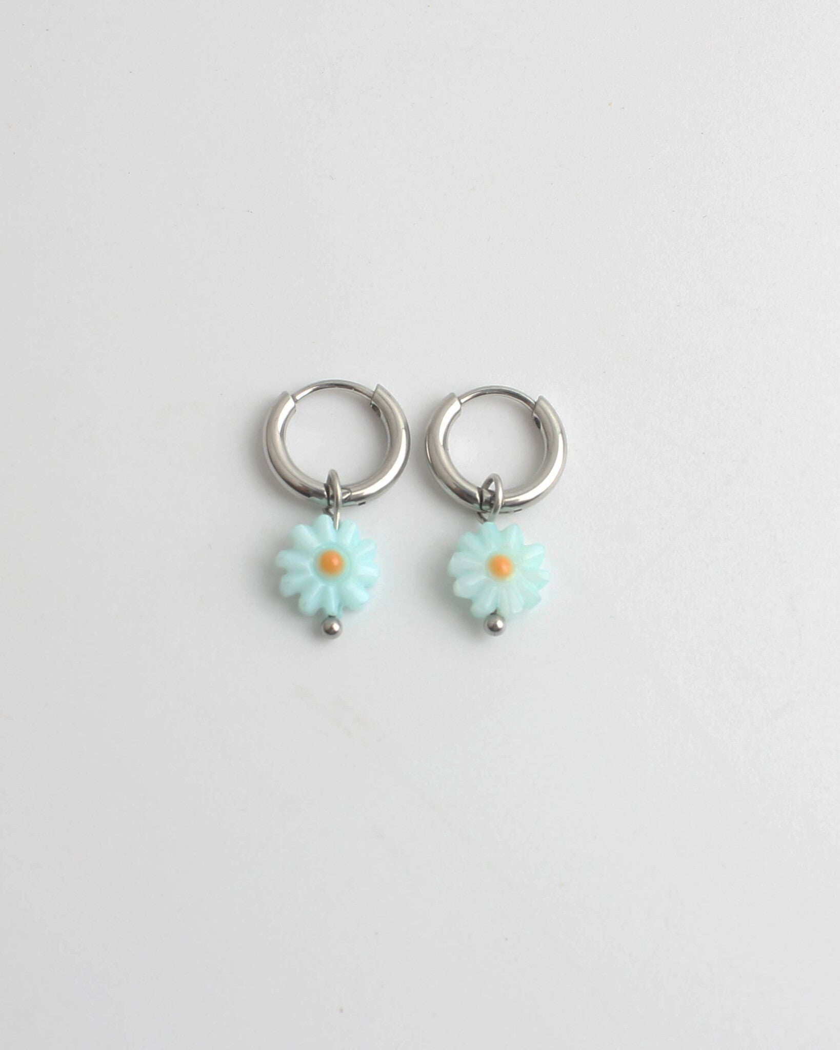 Daisy Flower - Earrings - Stainless Steel