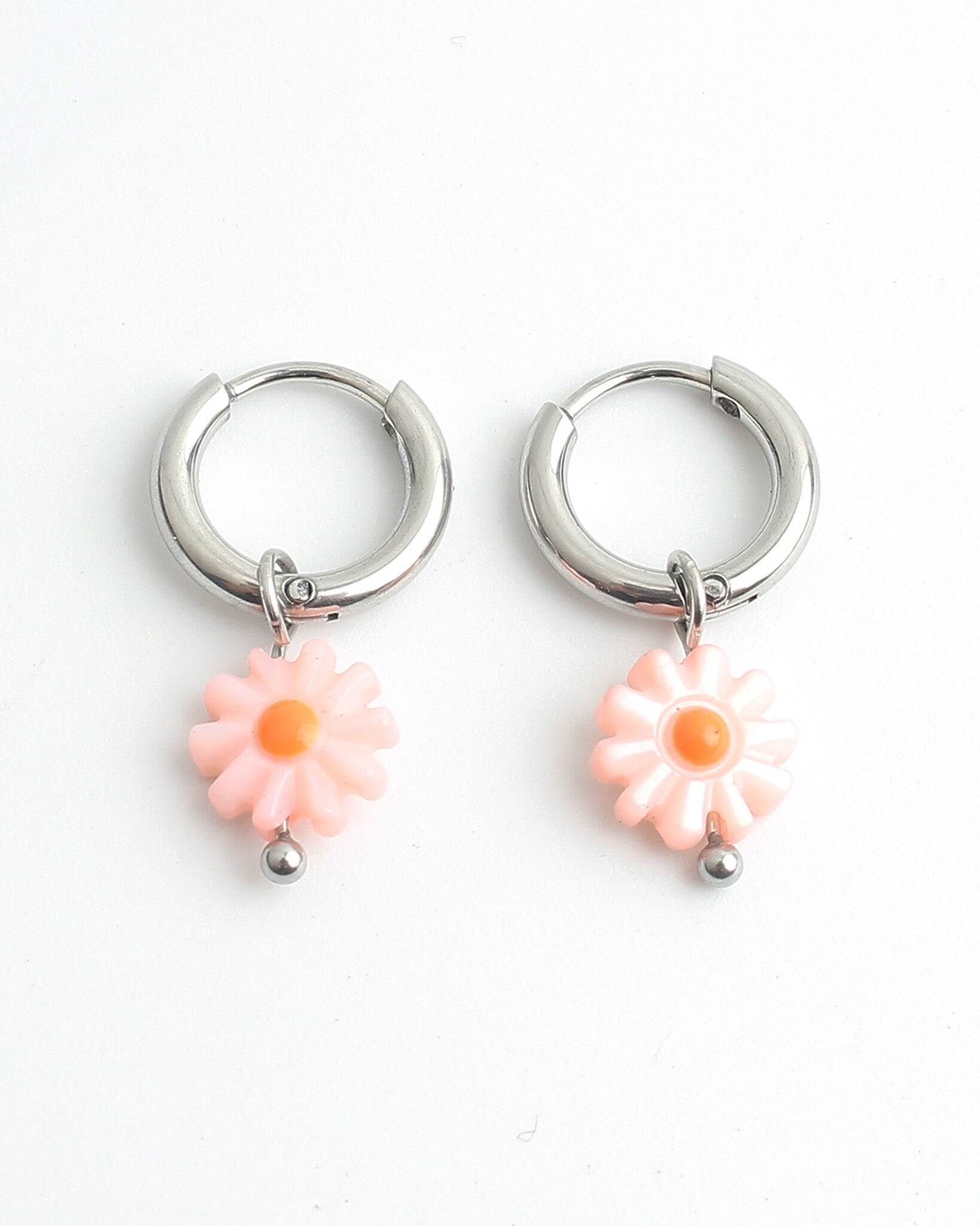 Daisy Flower - Earrings - Stainless Steel