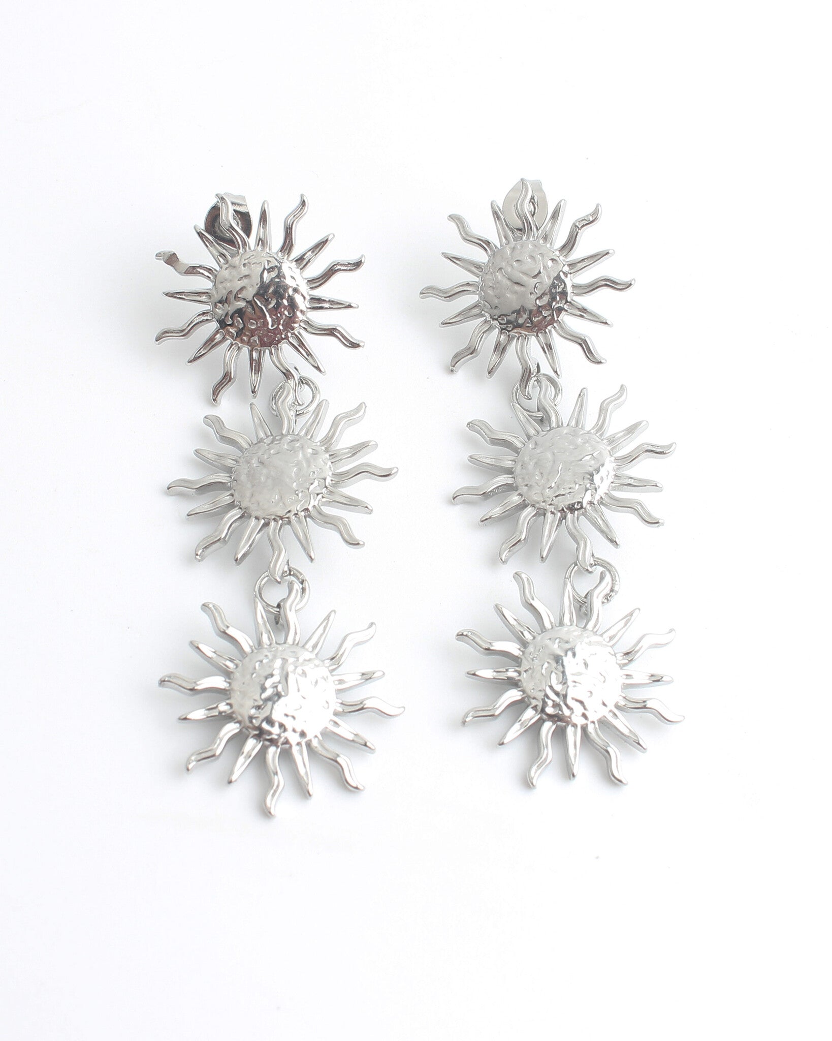 Sunflower Madness - Earrings - Stainless Steel