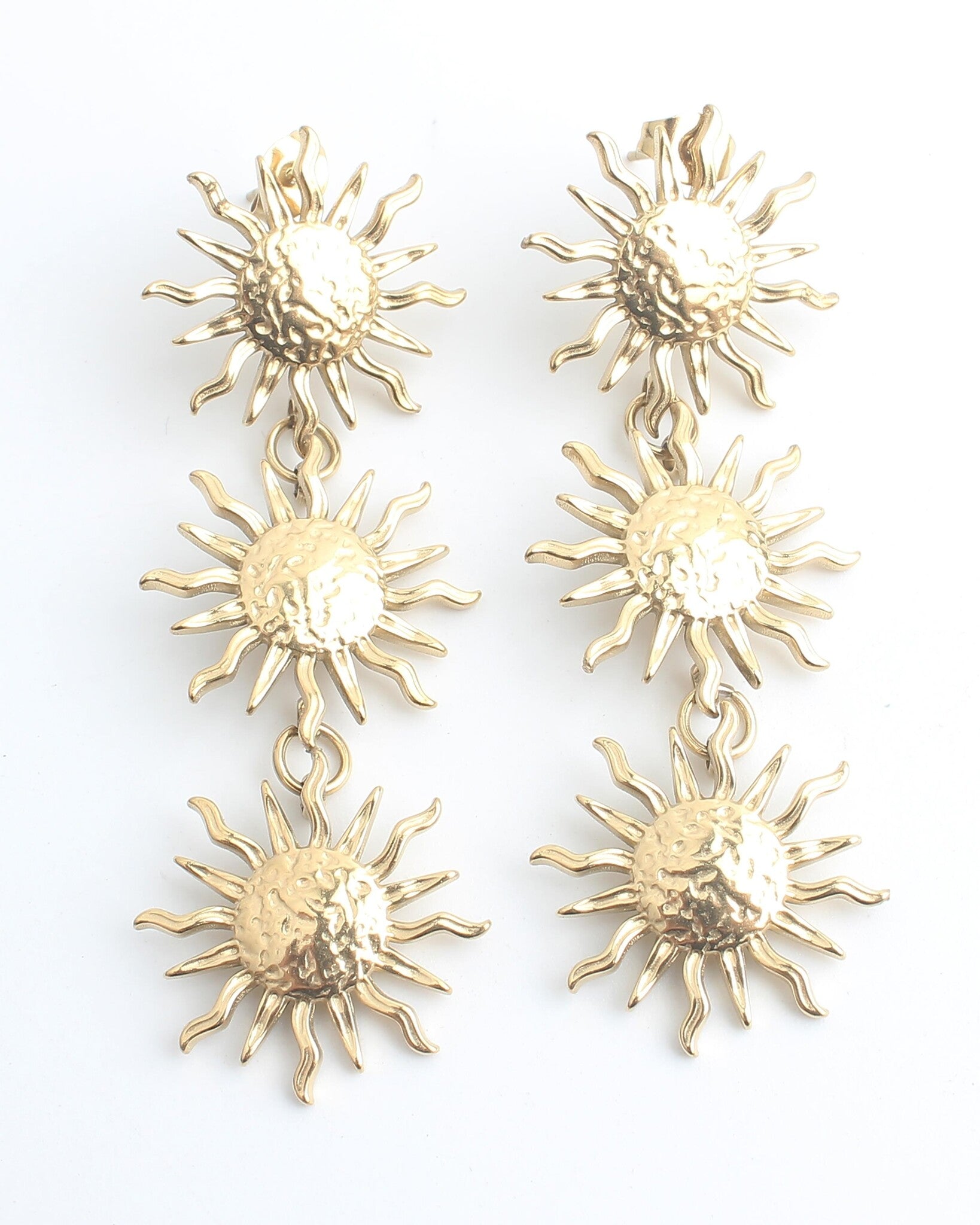 Sunflower Madness - Earrings - Stainless Steel