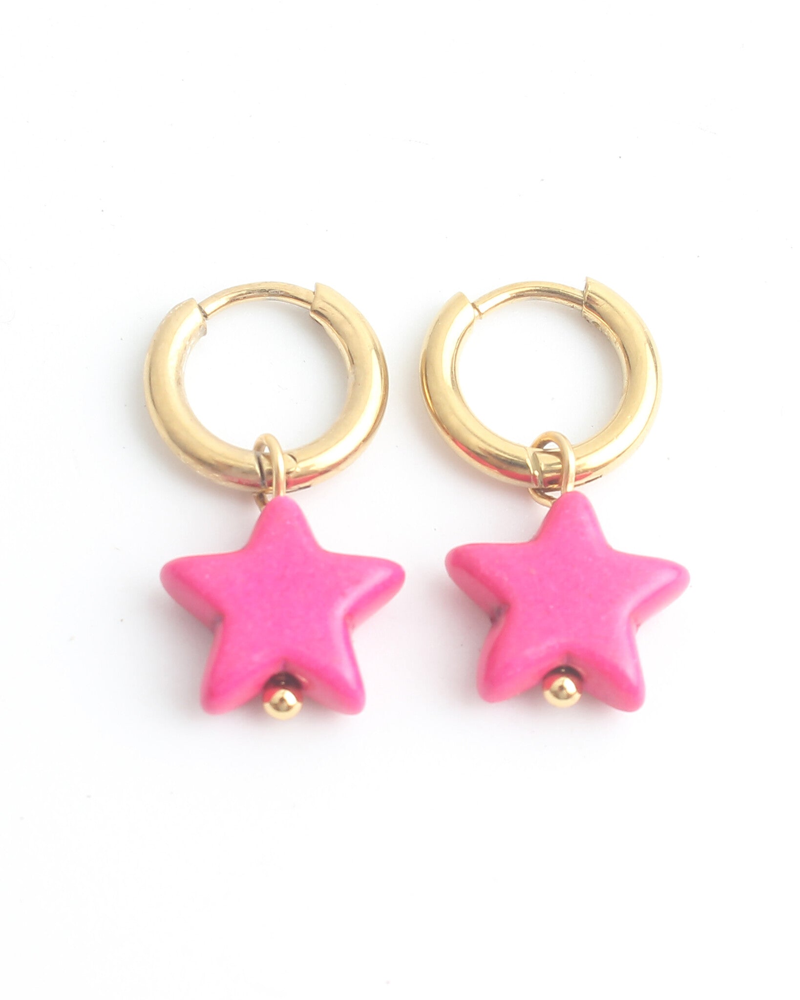 Bright Star - Earrings - Stainless Steel