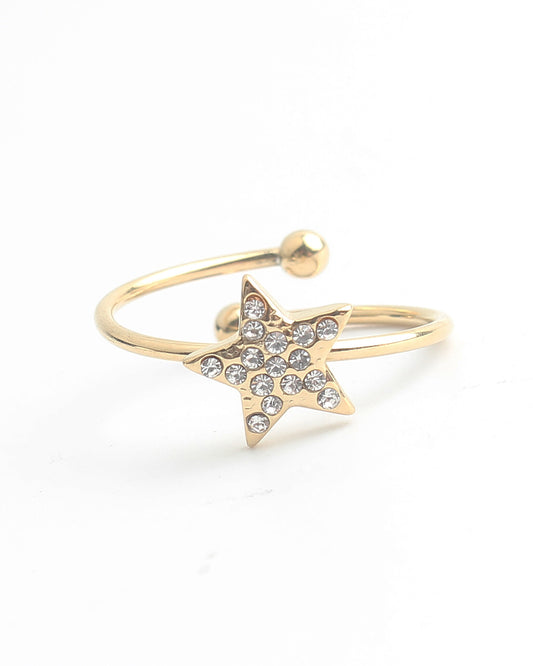 Shining Star - Ring - Edelstahl