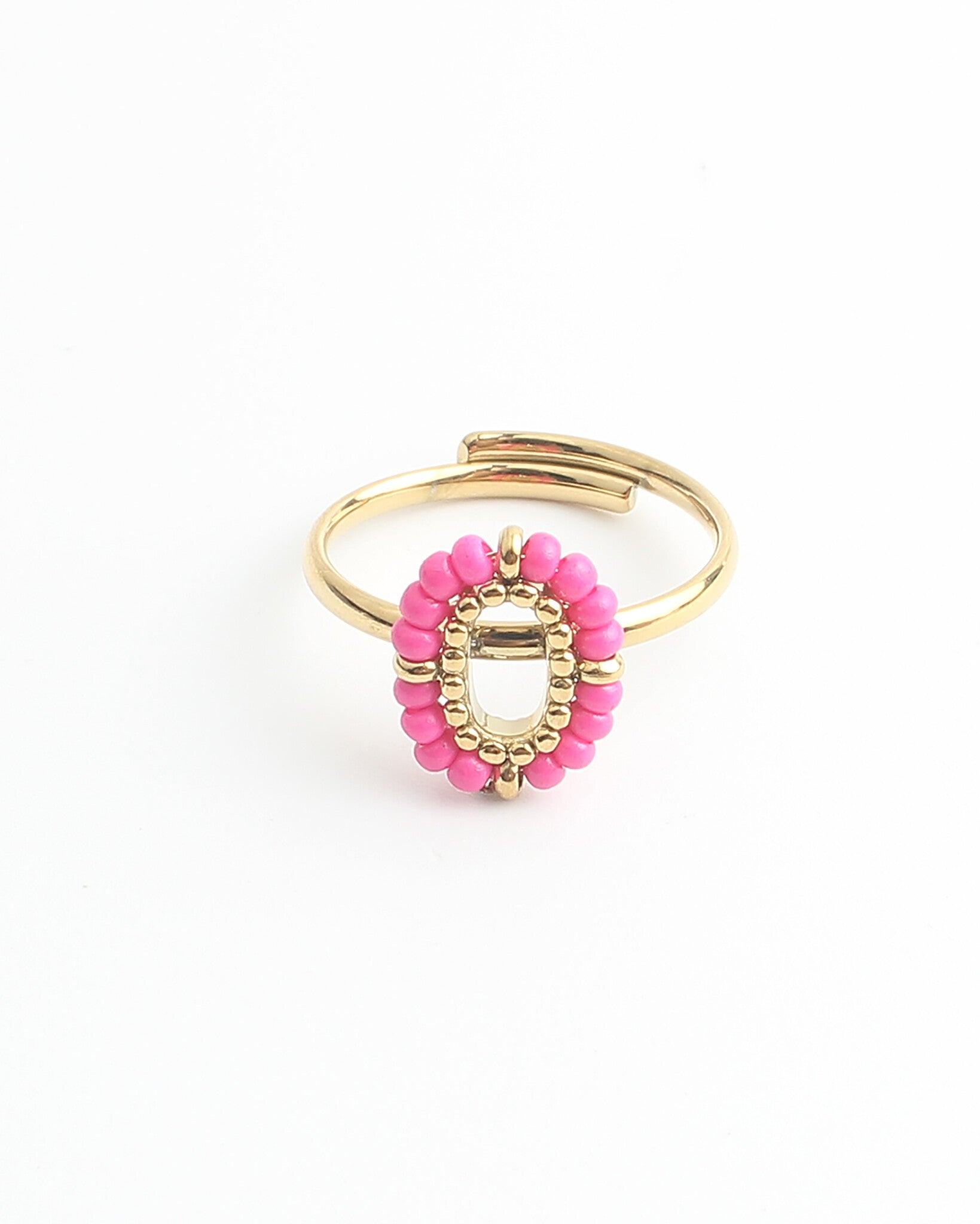 Amity - Ring Pink - Stainless Steel - Adjustable