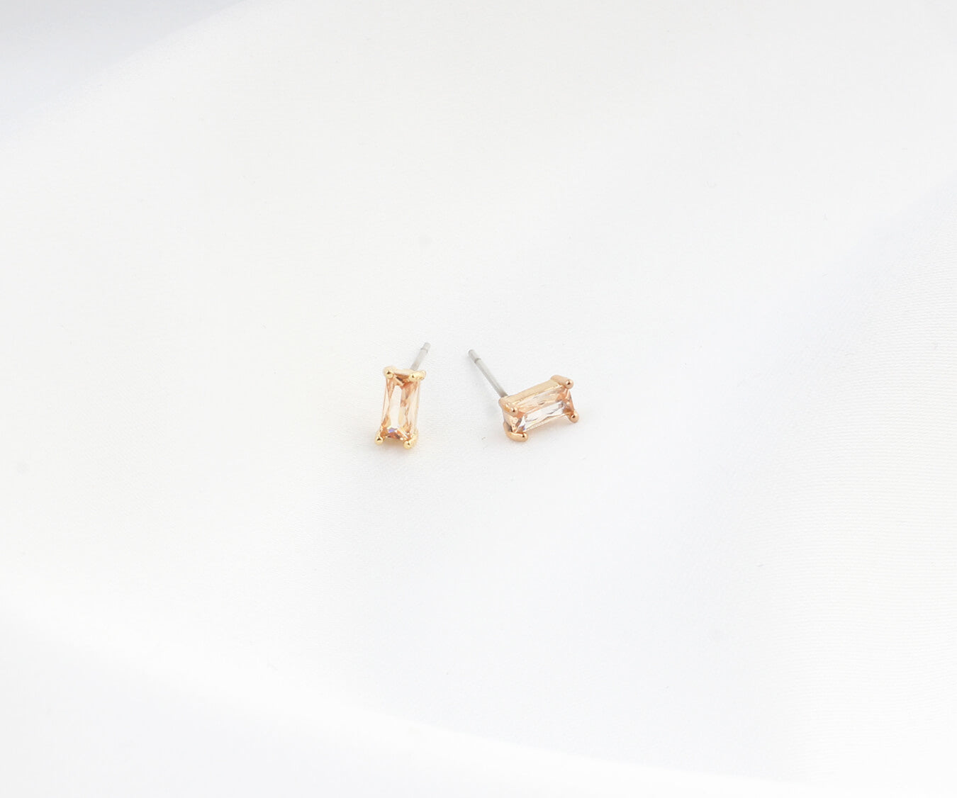 Diamond - Studs - Earrings - Plated