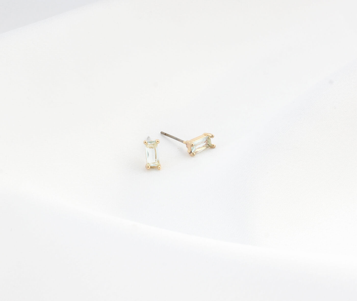 Diamond - Studs - Earrings - Plated