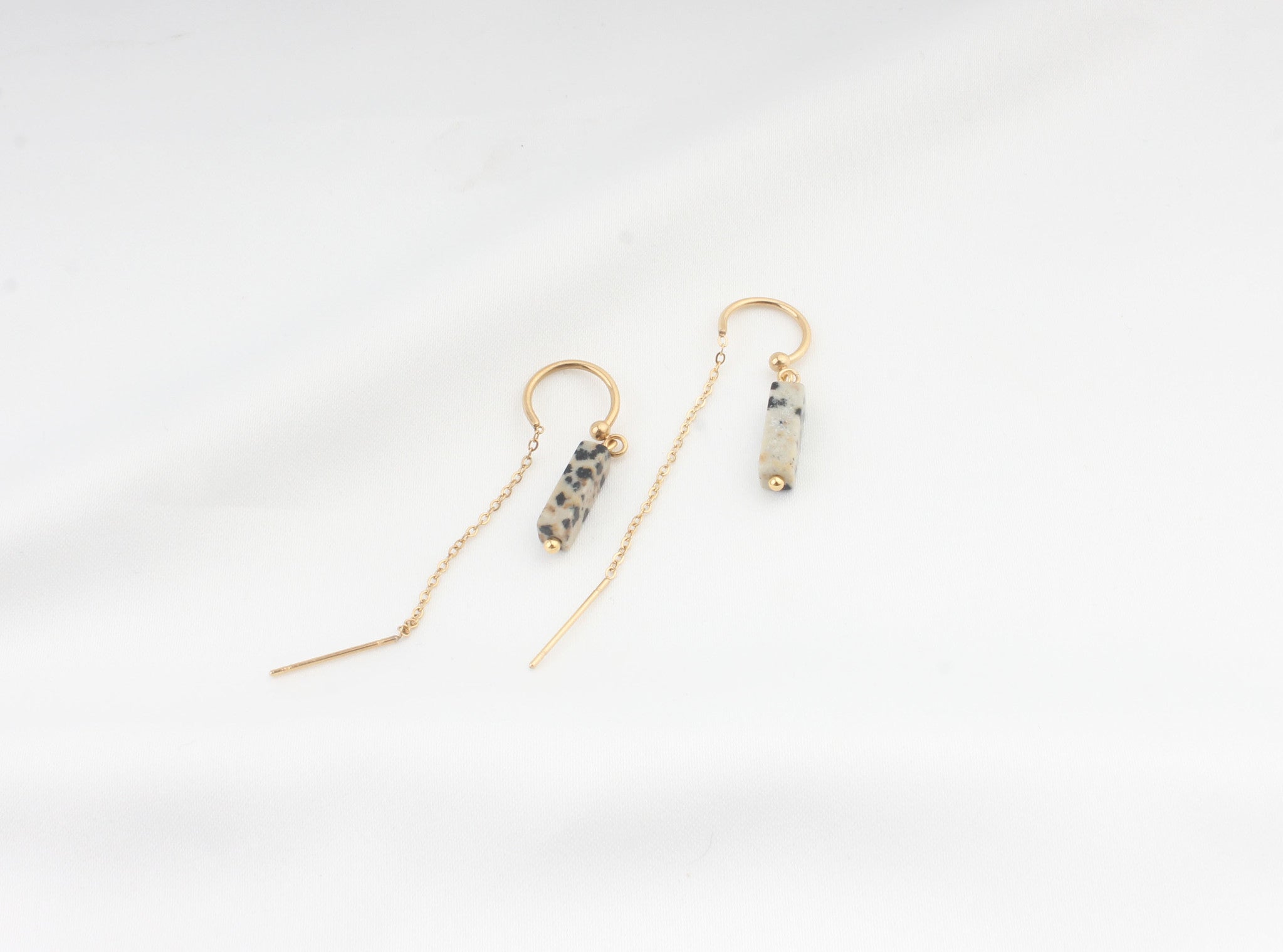 Yaya - Earrings - Natural Stone - Stainless Steel