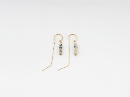 Yaya - Earrings - Natural Stone - Stainless Steel