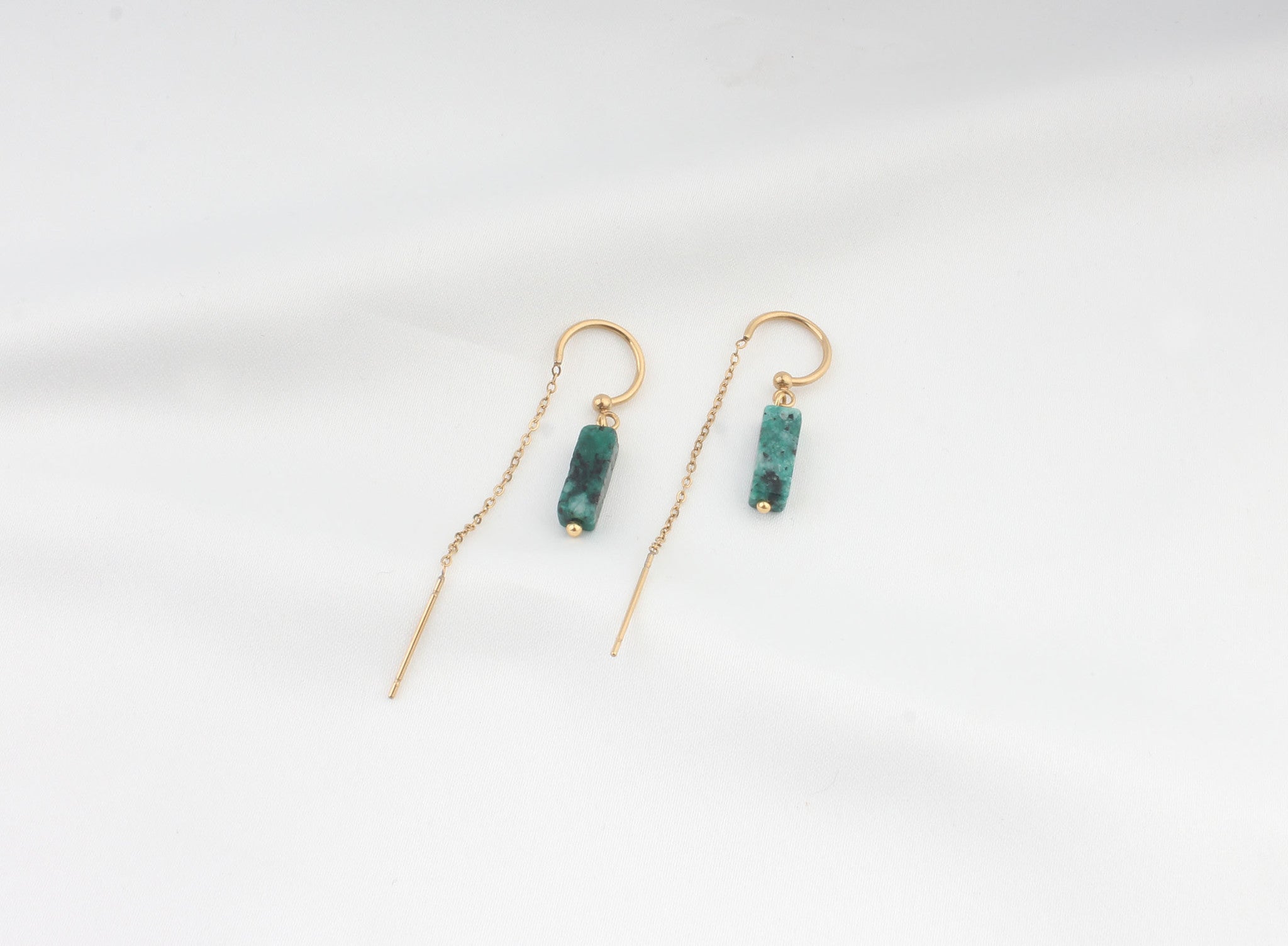 Yaya - Earrings - Natural Stone - Stainless Steel