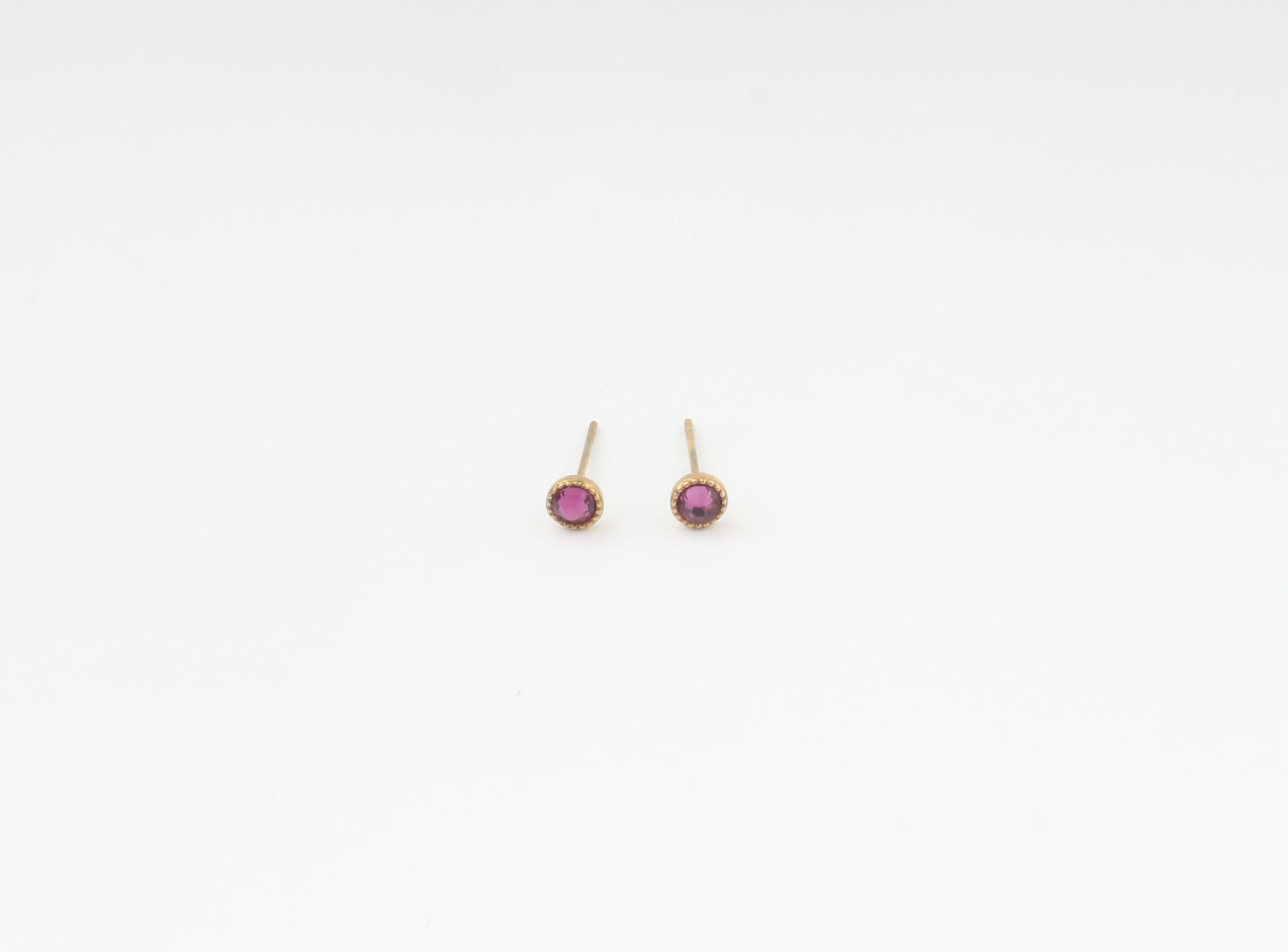 Zirconia - Stud - Earrings - Stainless Steel