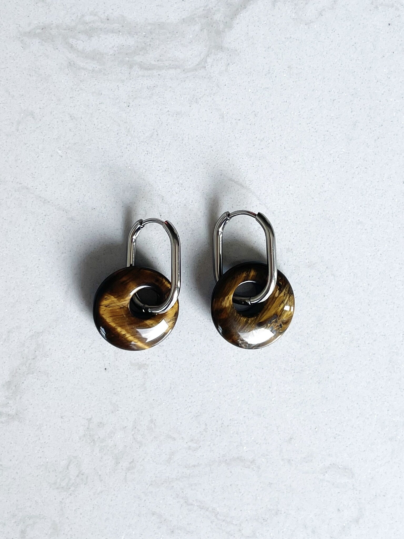 Tirza - Earrings - Natural Stone - Stainless Steel