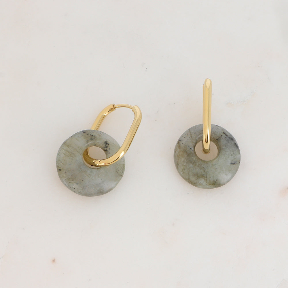 Tirza - Earrings - Natural Stone - Stainless Steel