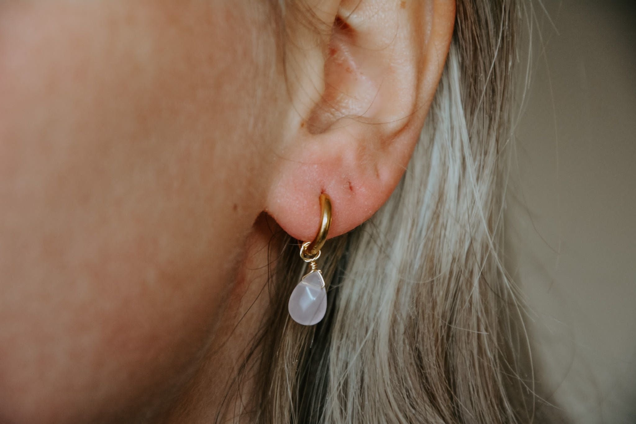 Aline - Earrings - Natural Stone - Stainless Steel