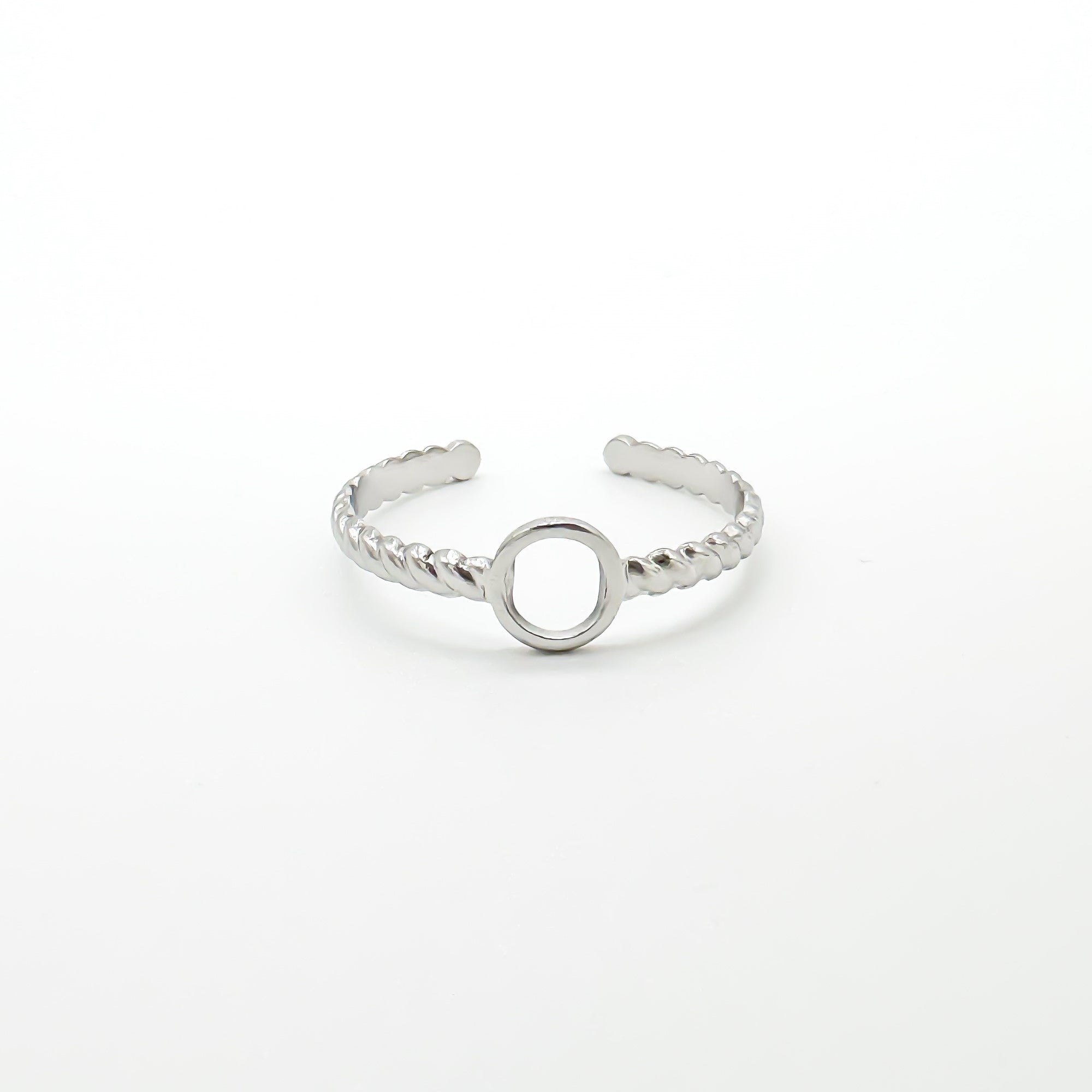 Little Circle - Ring - Stainless Steel - Adjustable