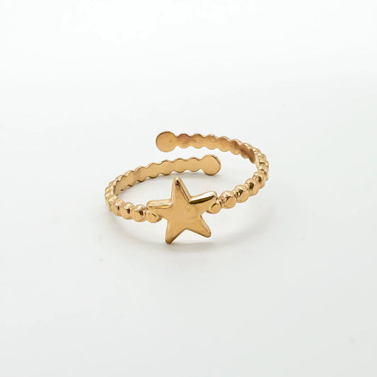 Little Star - Ring - Stainless Steel - Adjustable