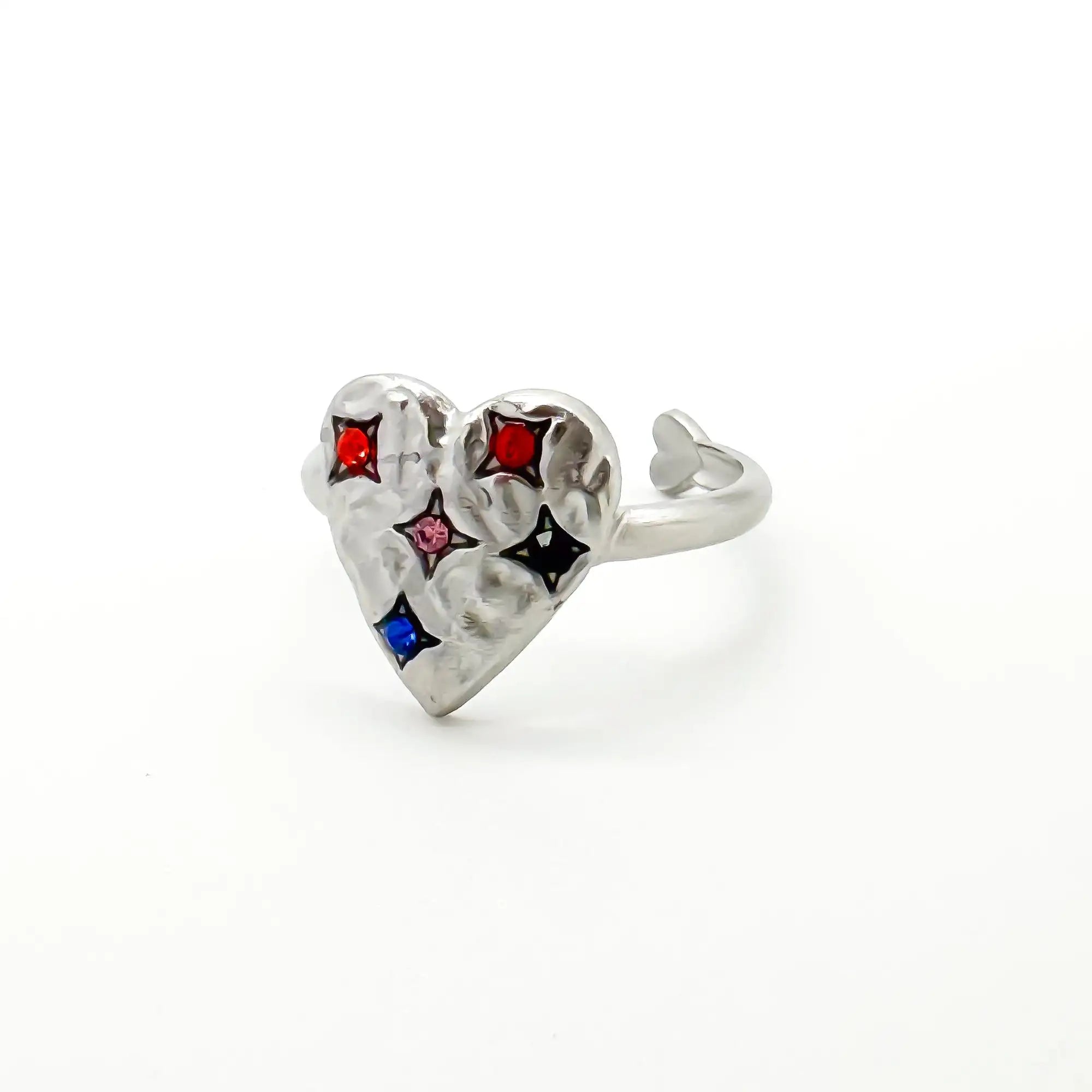 Heart - Ring - Stainless Steel - Adjustable