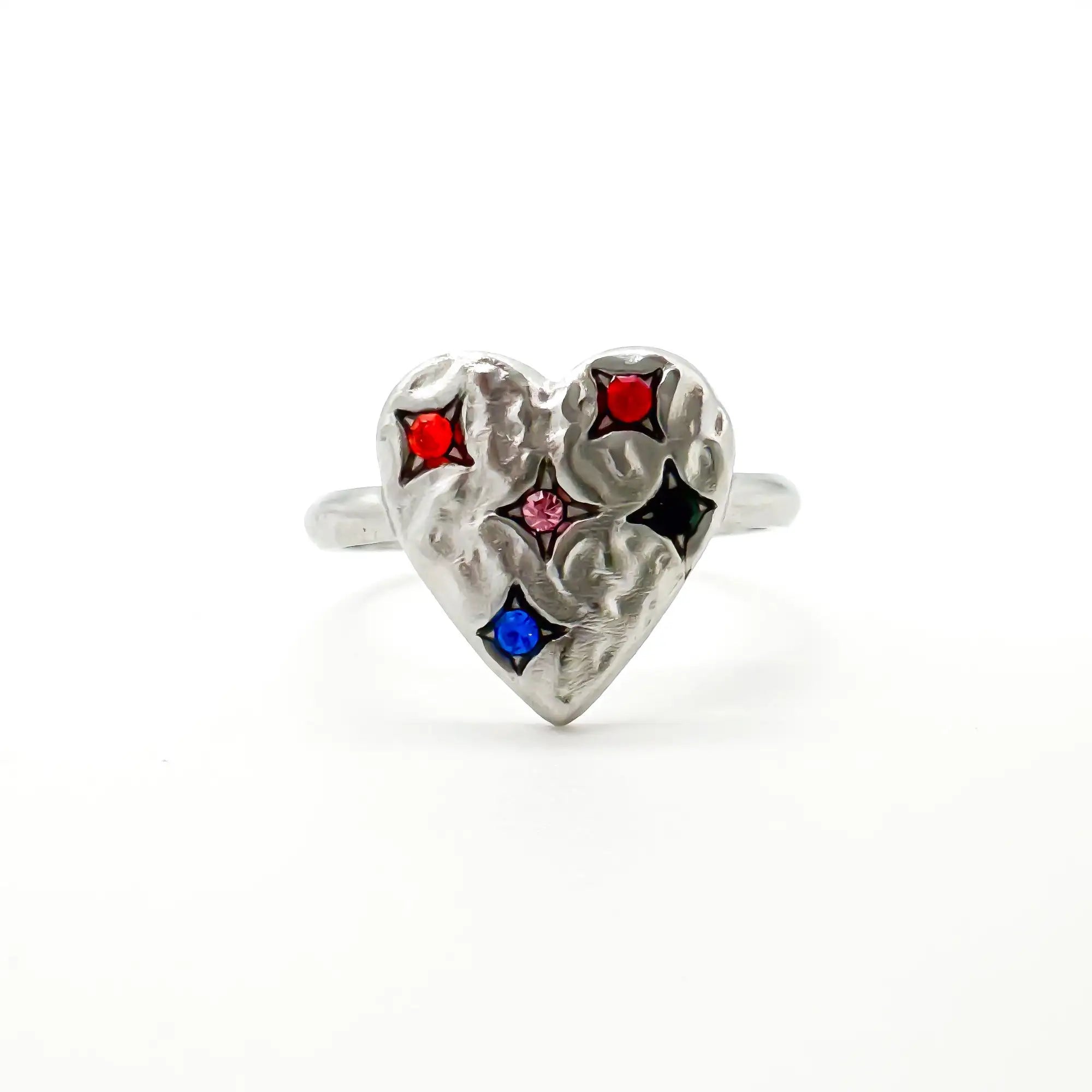 Heart - Ring - Stainless Steel - Adjustable