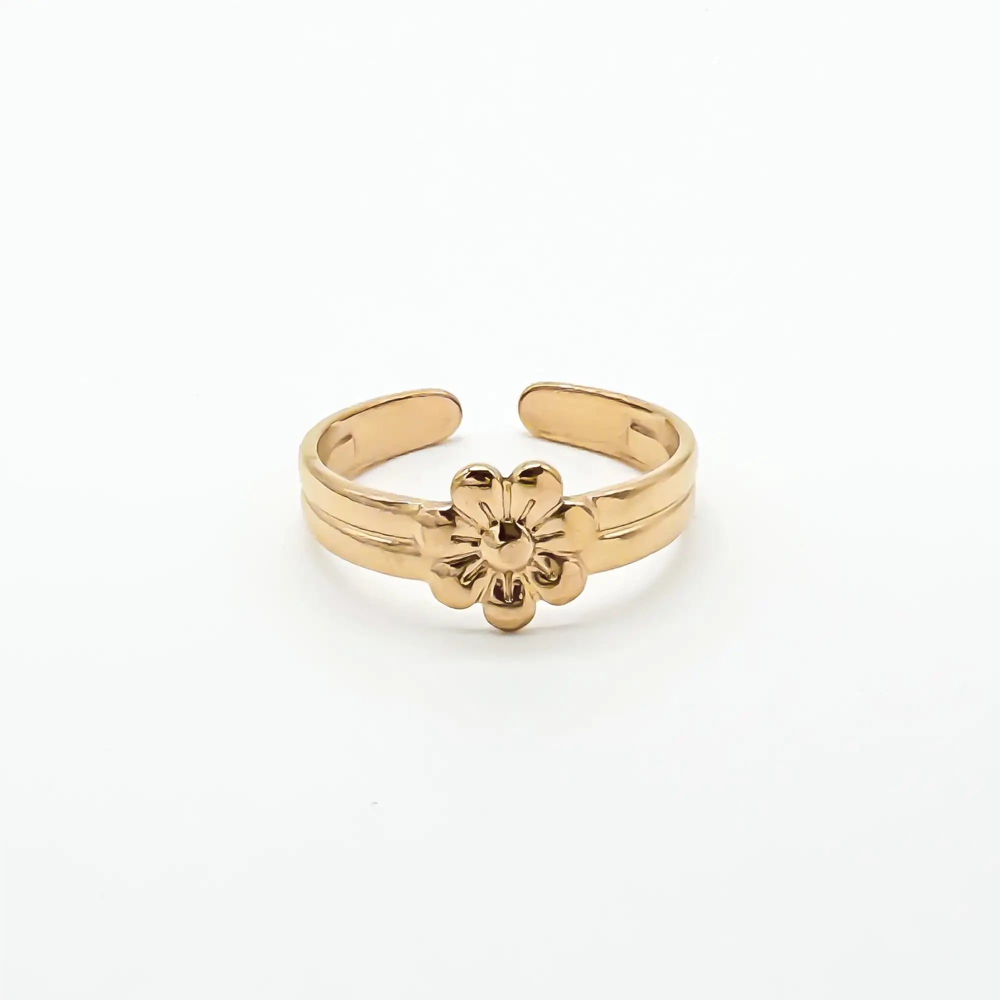 Blossom Flower - Ring - Edelstahl - verstellbar