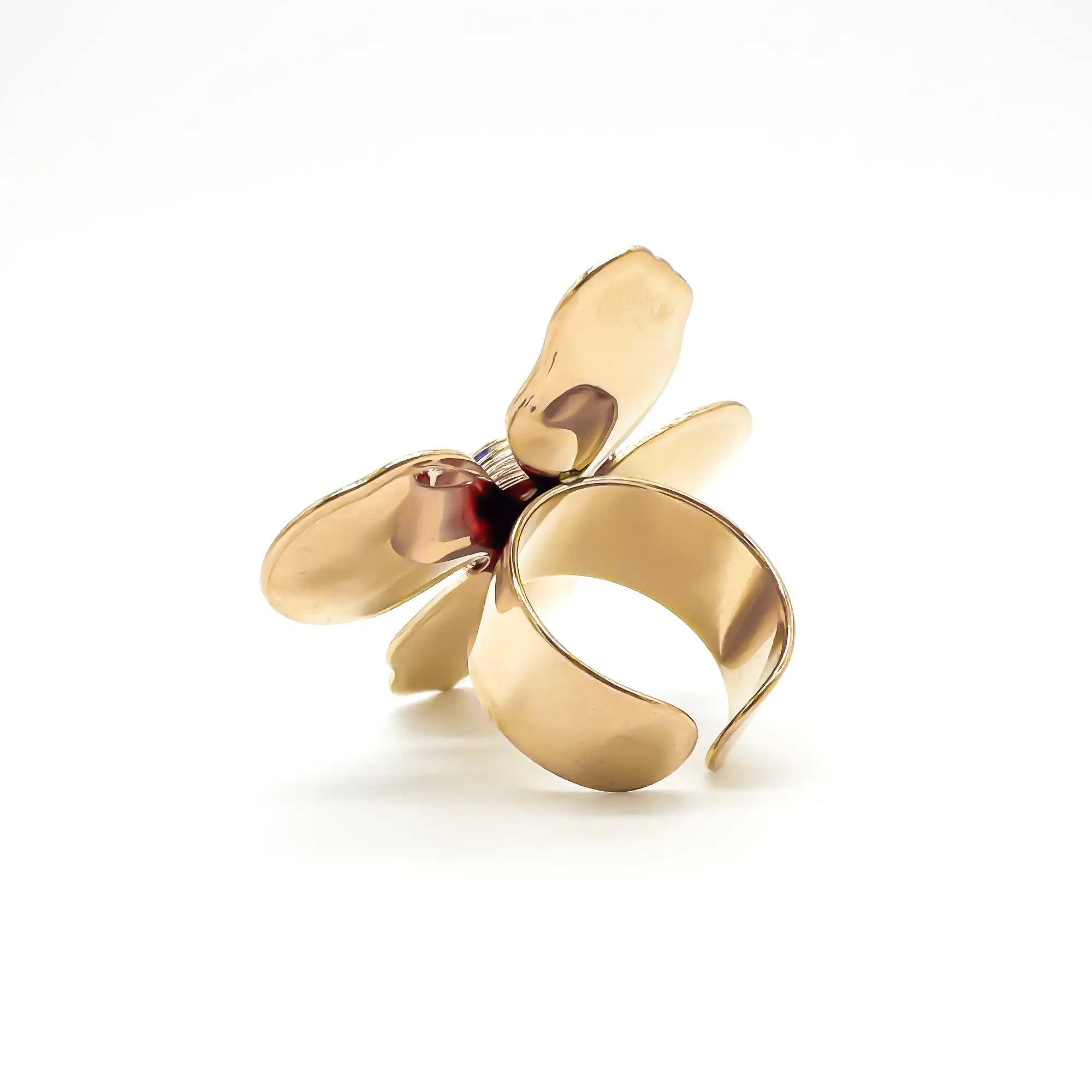 Mega Flower - Ring - Edelstahl - verstellbar