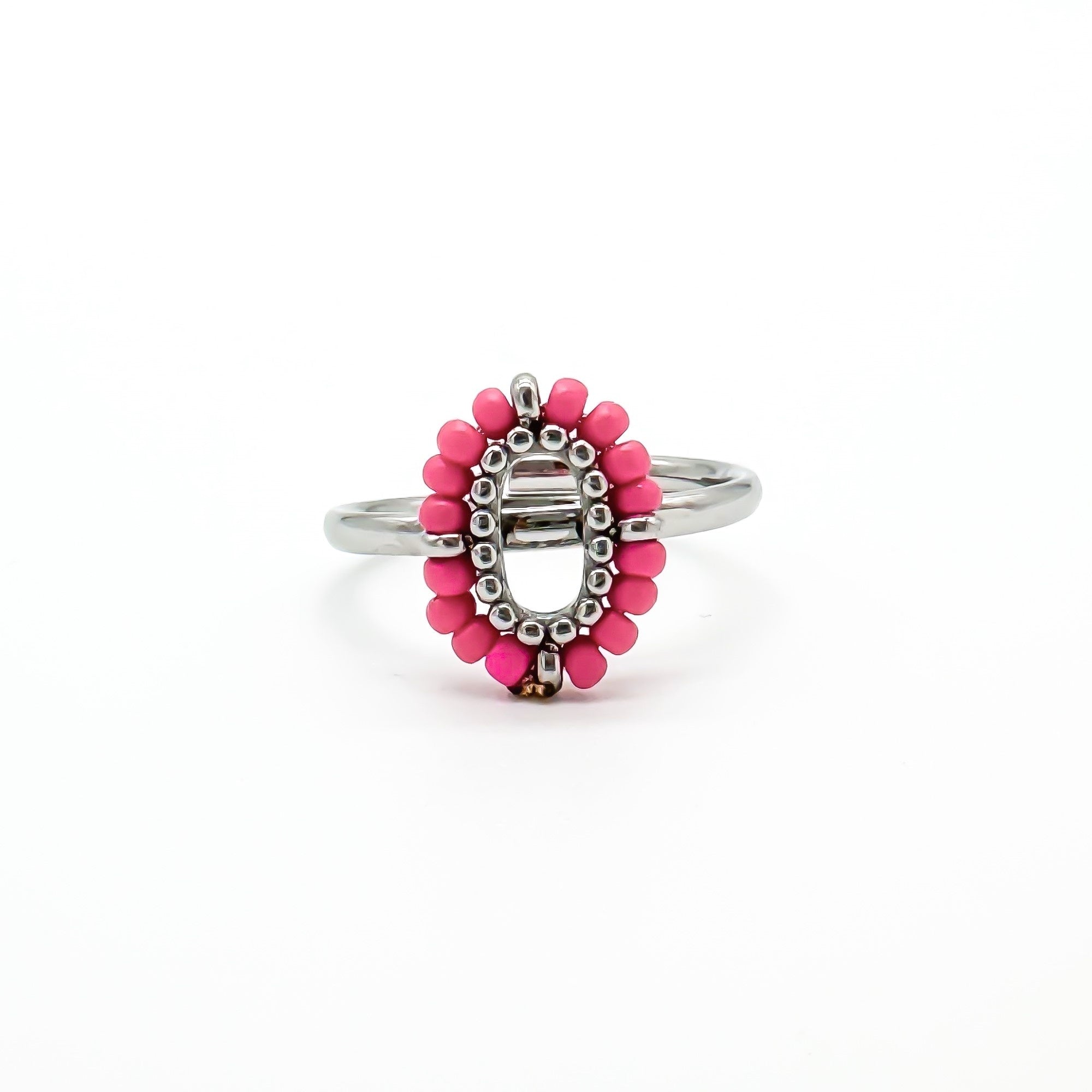 Amity - Ring Pink - Stainless Steel - Adjustable