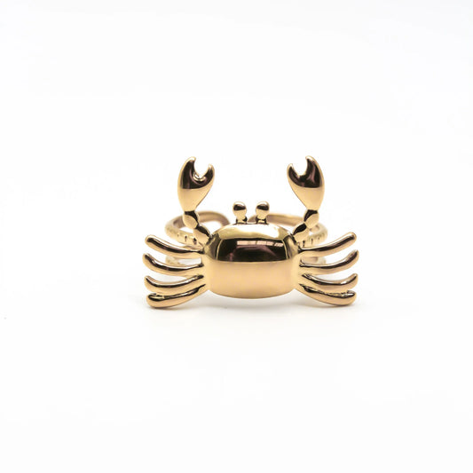 Crabby - Ring - Edelstahl - Verstellbar