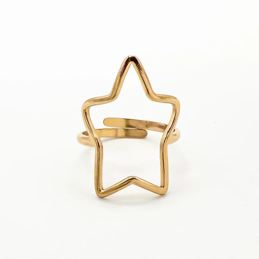 Star - Ring - Stainless Steel