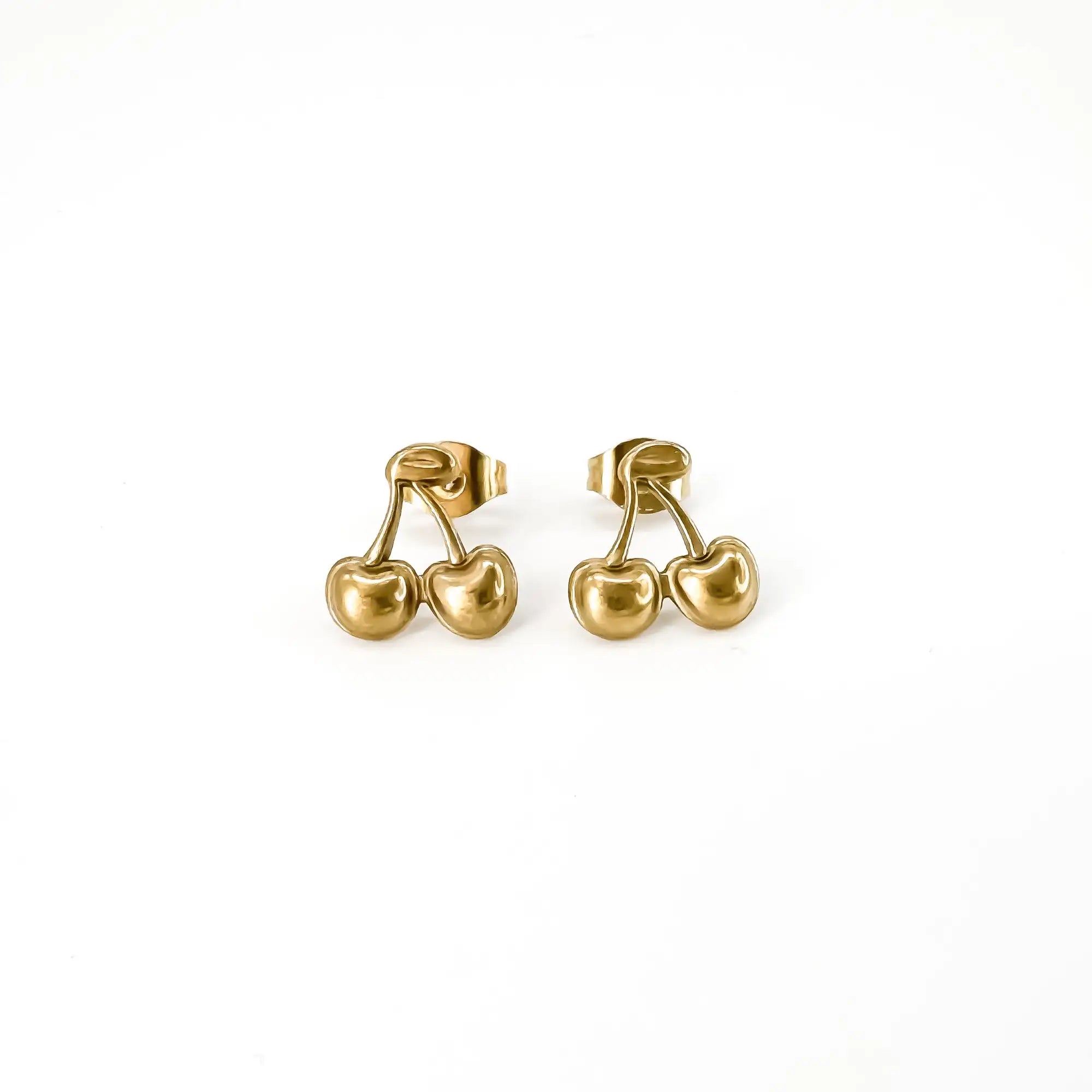 Cherry on top - Studs - Earrings - Gold