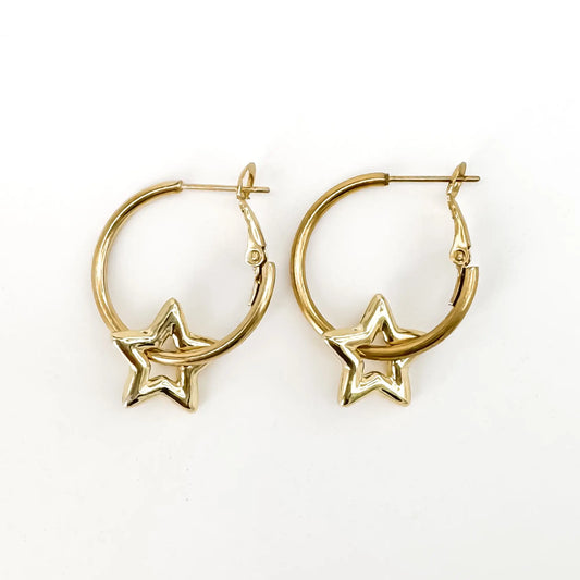 Shining stars - Earrings - Stainless Steel