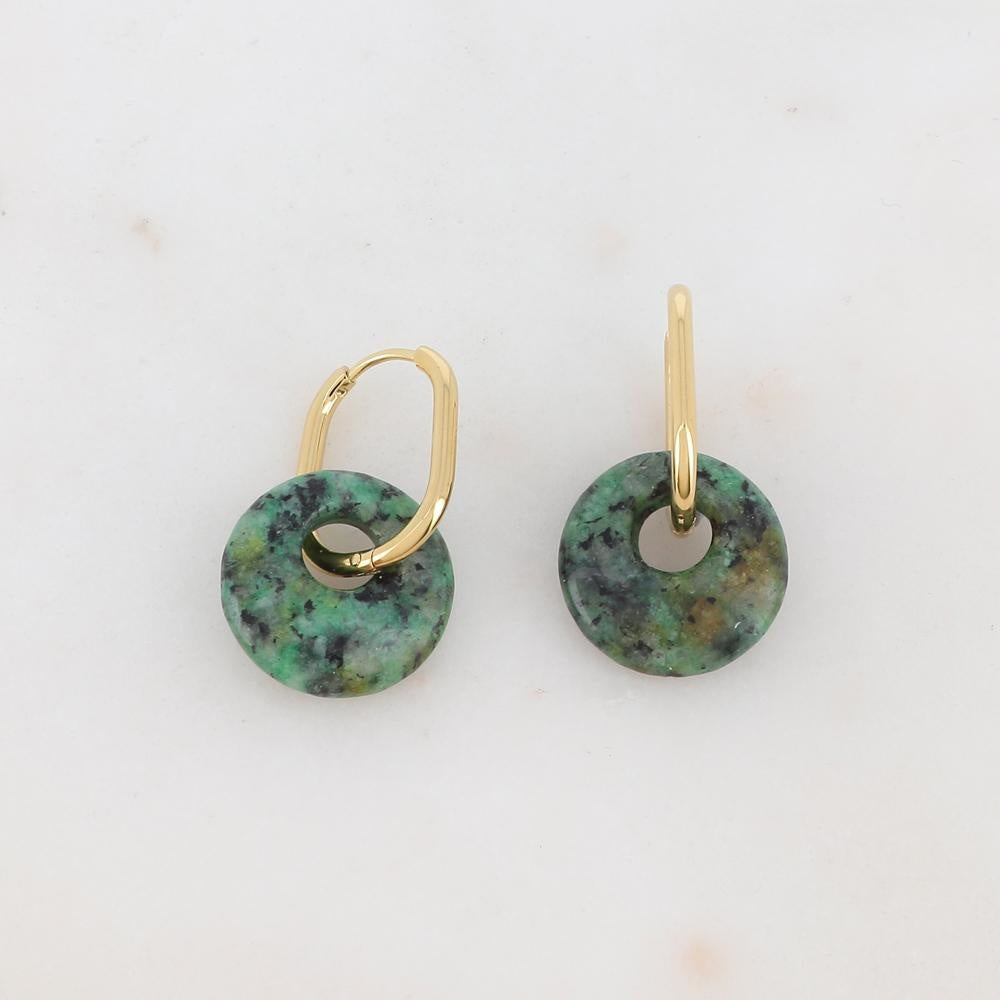 Tirza - Earrings - Natural Stone - Stainless Steel