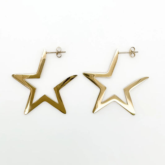 Mega Star - Earrings - Stainless Steel