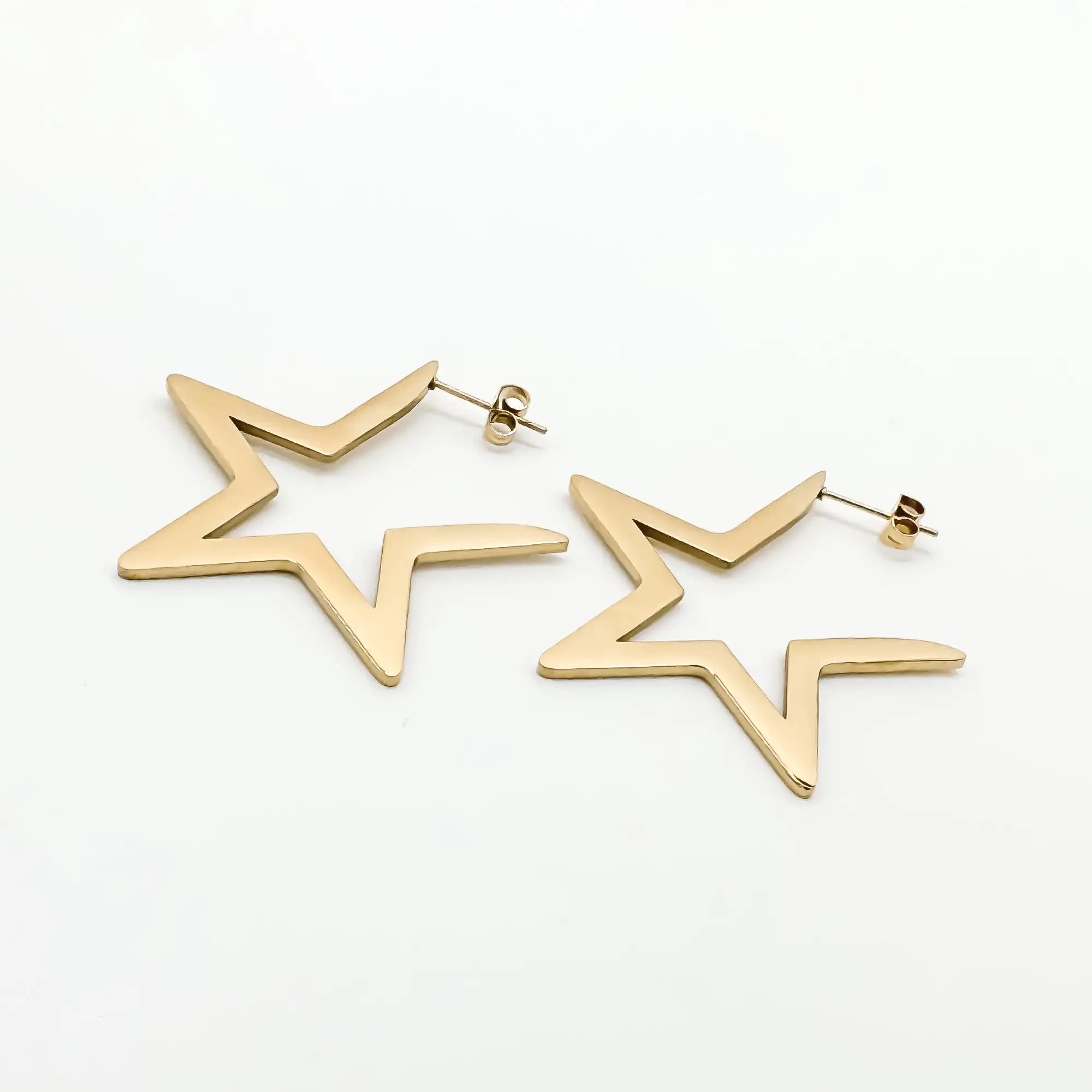 Mega Star - Earrings - Stainless Steel