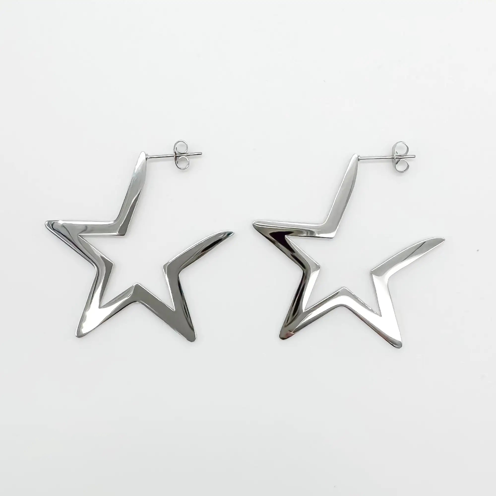 Mega Star - Earrings - Stainless Steel