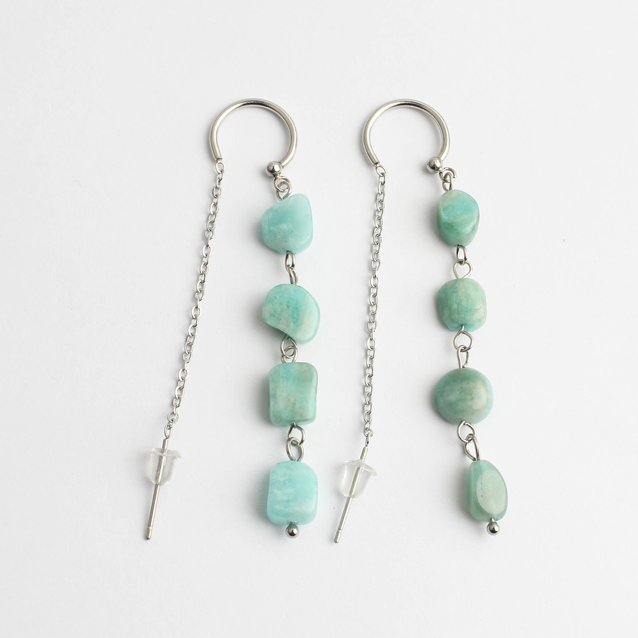 Danielle - Earrings - Natural Stone - Stainless Steel