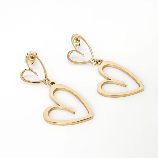 Double the love - Earrings - Stainless Steel