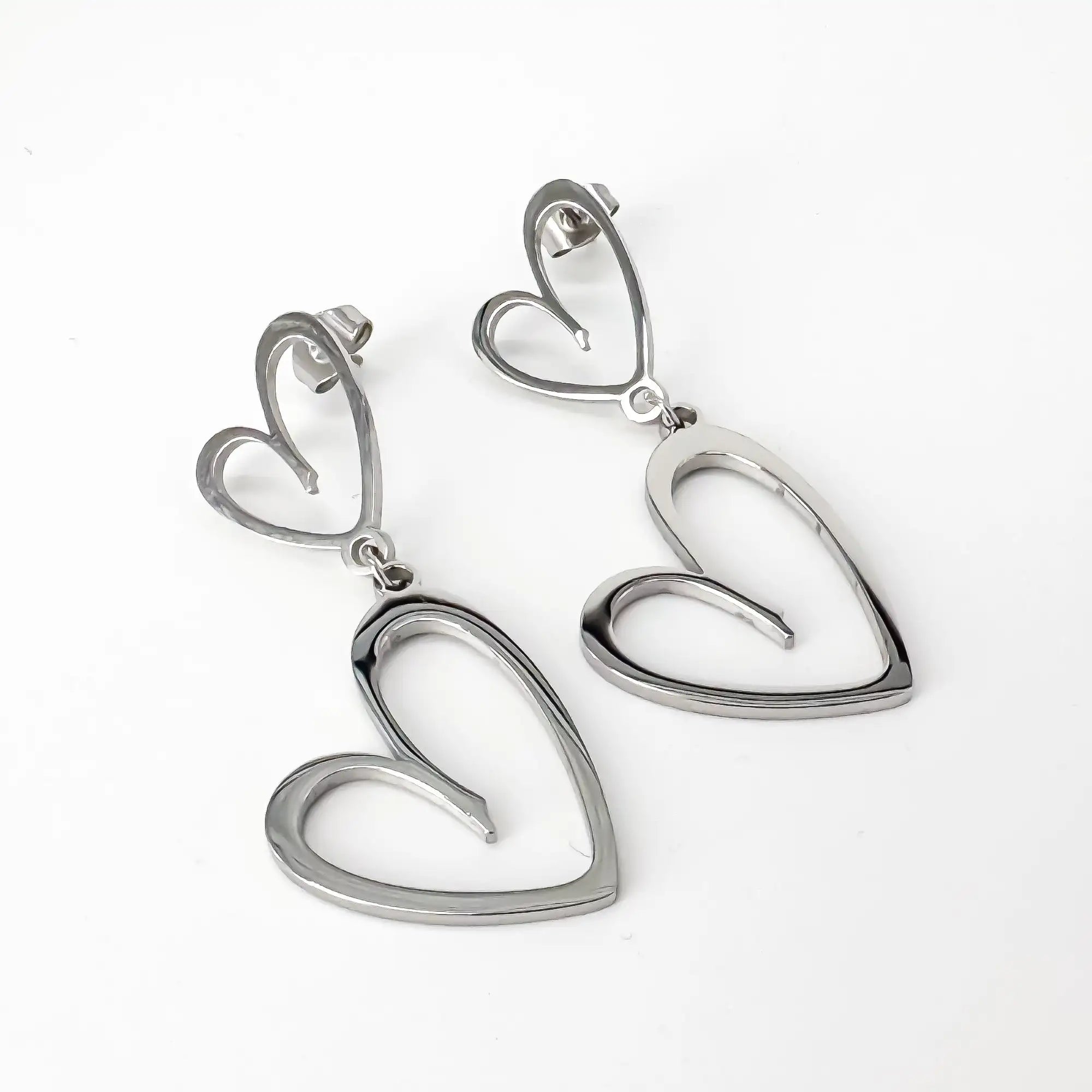 Double the love - Earrings - Stainless Steel