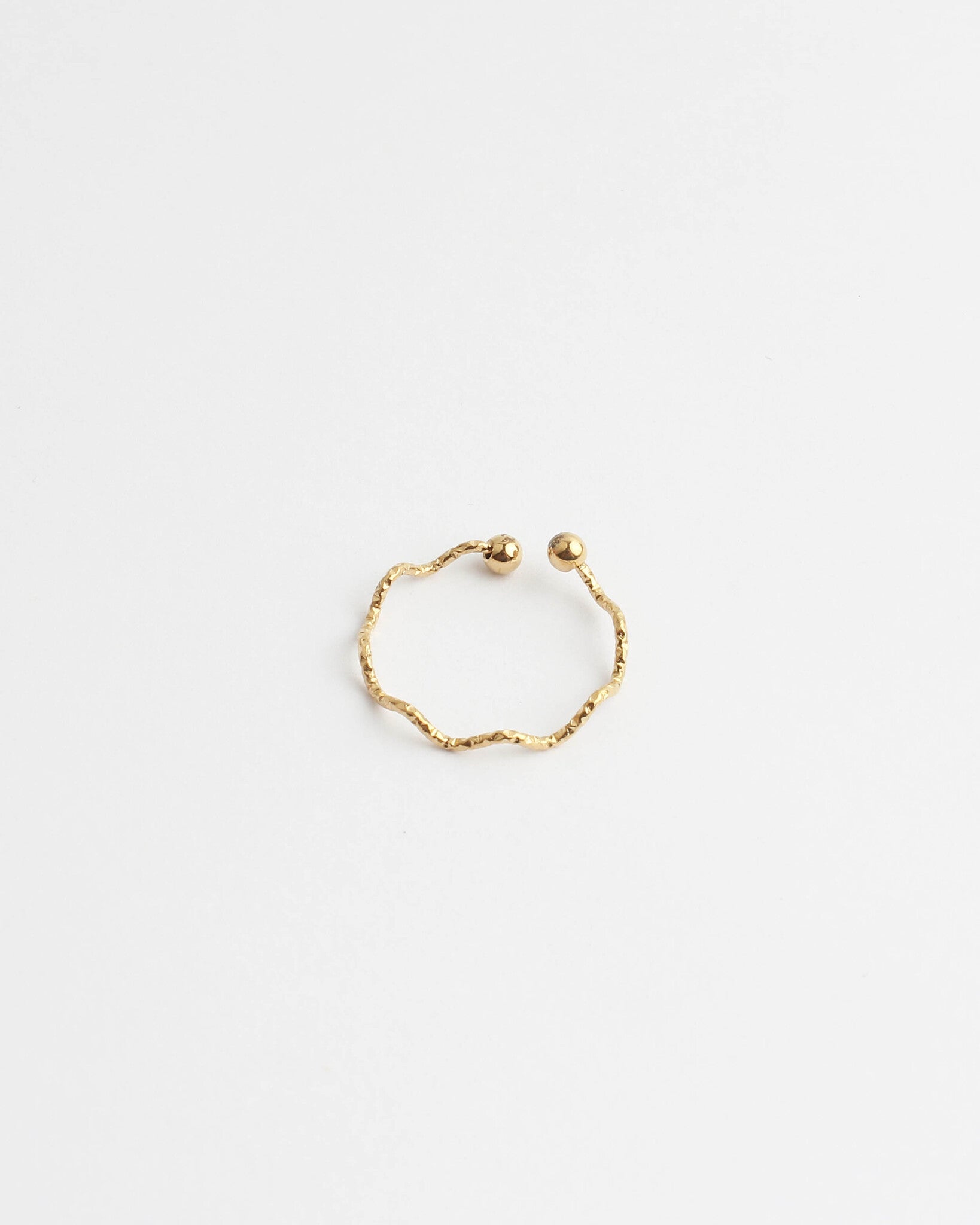 Thin Wave - Ring - Edelstahl - verstellbar