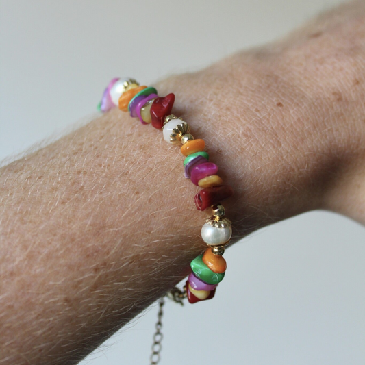 Rainbow Shell - Armband - Edelstahl