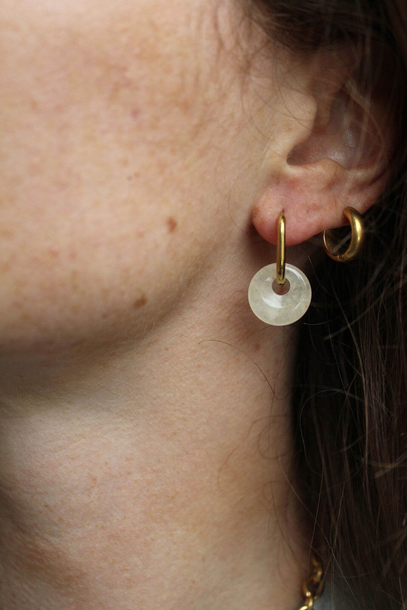 Tiny Tirza - Earrings - Natural Stone - Stainless Steel