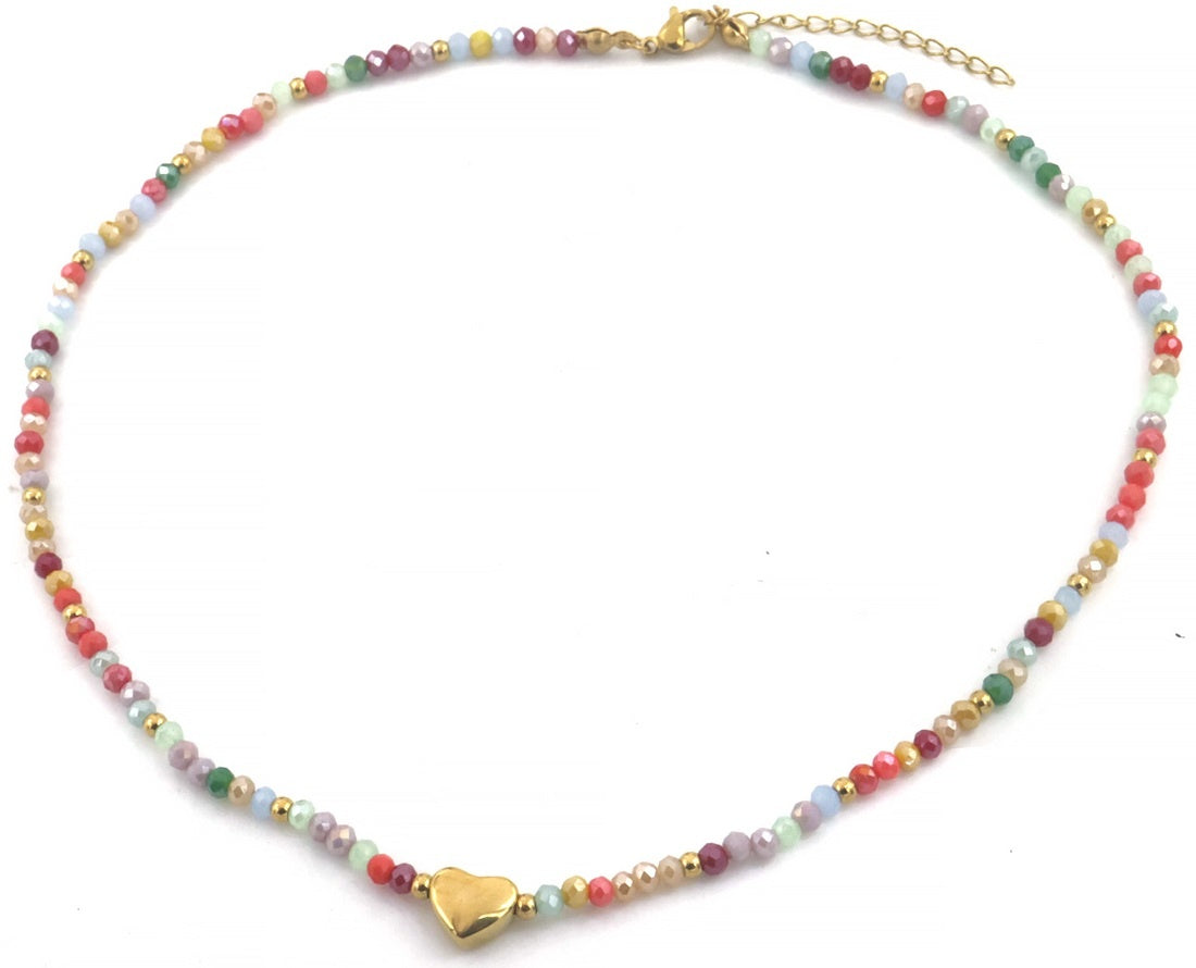 Colorful love - Necklace - Stainless Steel