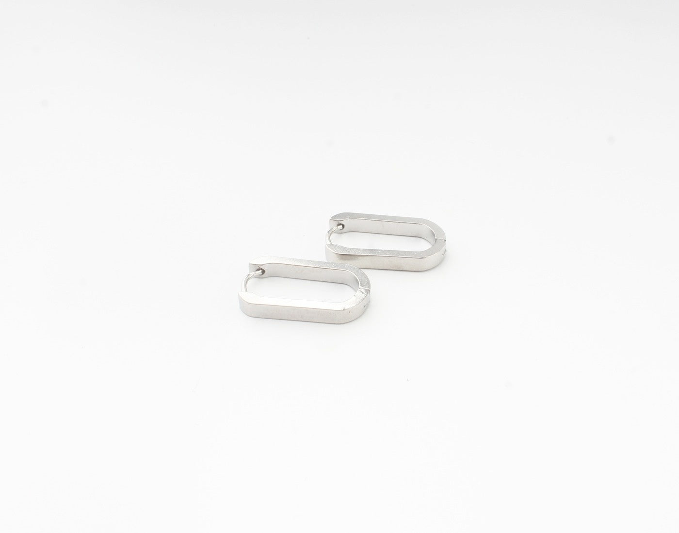 Thick Square - Earrings - Stainless Steel